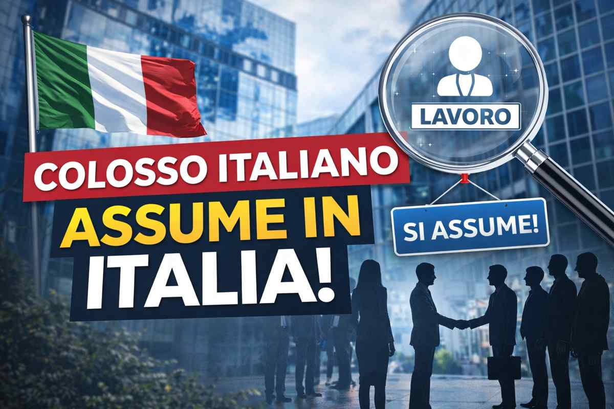 Il colosso italiano sta assumendo: indeterminato e pacchetto welfare da sogno, è l’opportunità della vita