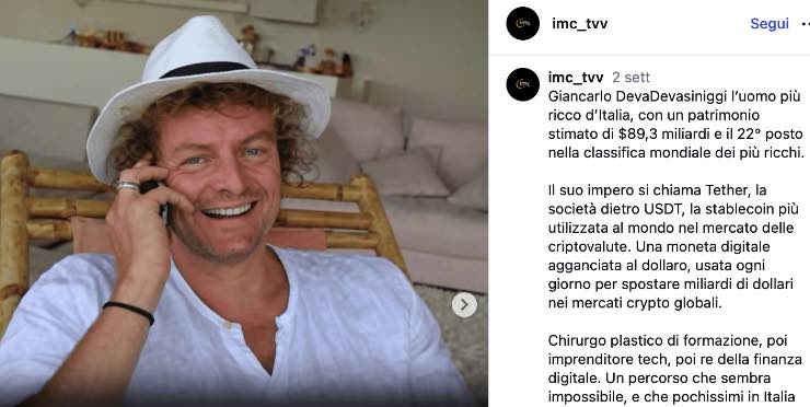 Giancarlo devasini ricco Agnelli Del Vecchio
