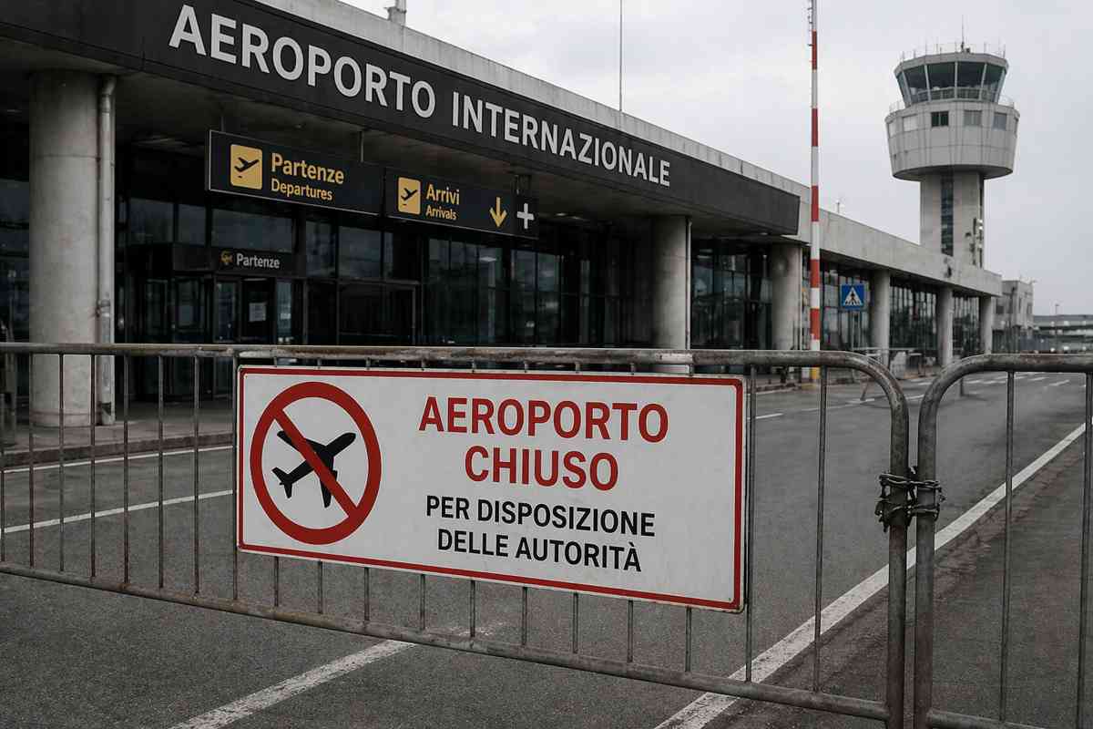 aeroporto chiuso